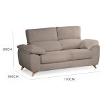 Divano reclinabile tortora 170x85x107h cm - Alien