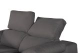 Divano sfoderabile antracite 190x100x100h cm - Assiria