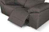 Divano sfoderabile antracite 190x100x100h cm - Assiria
