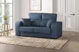 Divano sfoderabile azzurro 190x80x95h cm - Quarzo