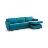 Divano sfoderabile azzurro 260x160x90h cm - Posina