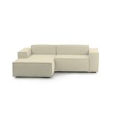 Divano sfoderabile beige 240x170x70h cm - Assurte