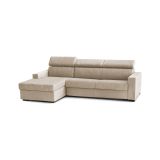Divano sfoderabile beige 260x95x85h cm - Aryaly