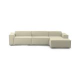 Divano sfoderabile beige 340x170x70h cm - Asvaldo