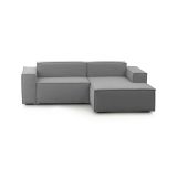 Divano sfoderabile grigio 240x170x70h cm - Ameli