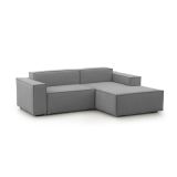 Divano sfoderabile grigio 240x170x70h cm - Ameli