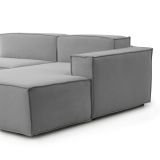 Divano sfoderabile grigio 240x170x70h cm - Ameli