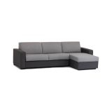 Divano sfoderabile grigio e antracite 280x95x90h cm - Atos
