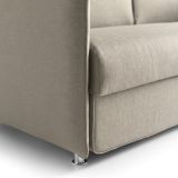 Divano sfoderabile tortora 180x95x90h cm - Varedo