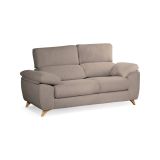 Divano sfoderabile tortora 200x85x107h cm - Anem