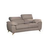 Divano sfoderabile tortora 200x85x107h cm - Anem