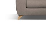 Divano sfoderabile tortora 200x85x107h cm - Anem
