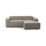 Divano sfoderabile tortora 240x170x70h cm - Ameli