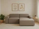 Divano sfoderabile tortora 240x170x70h cm - Ameli