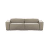 Divano sfoderabile tortora 260x95x70h cm - Argo