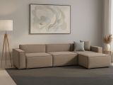 Divano sfoderabile tortora 340x170x70h cm - Asvaldo