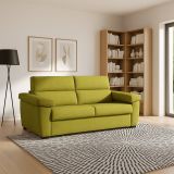 Divano sfoderabile verde 185x95x100h cm - Pisogne