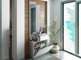 Entratina con scarpiera cemento e bianco lucido 61x185h cm - Azzurro