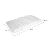 Guanciale Alloro, Made in Italy, 70x39 h10 cm, Bianco