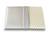 Guanciale Breno, Cuscino per letto, Poggiatesta imbottito, Cuscinetto per camera da letto, Made in Italy, 73x43 h14 cm, Bianco