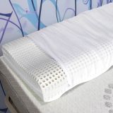 Guanciale Stevia, Made in Italy, 70x41 h12 cm, Bianco