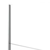 Guardaroba 2 ante Anthe, Mobile camera da letto, Cabina armadio portabiti, Armadio appendiabiti, 243x64 h202 cm, Bianco