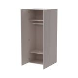 Guardaroba 2 Ante Beige Cashmere Appendiabiti 2 Ripiani 90x199h cm, 3 Vani - Caiazzo