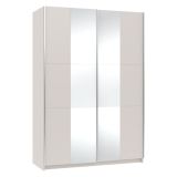 Guardaroba 2 Ante Beige Cashmere Traparente Appendiabiti 5 Ripiani 150x218h cm, 7 Vani - Lesesa