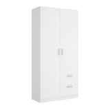 Guardaroba 2 ante bianco 100x215h cm - Amp