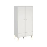 Guardaroba 2 ante bianco 98x200h cm - Kahina
