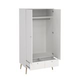 Guardaroba 2 ante bianco 98x200h cm - Kahina