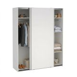 Guardaroba 2 ante- bianco ante scorrevoli 178x220h cm - Gomer