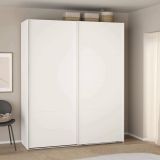 Guardaroba 2 ante- bianco ante scorrevoli 178x220h cm - Gomer