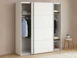Guardaroba 2 Ante Bianco Appendiabiti 2 Ripiani 182x202h cm, Apertura Scorrevole - Accadia
