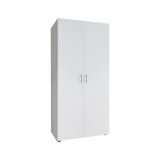 Guardaroba 2 Ante Bianco Appendiabiti un Ripiano 80x177h cm, 2 Ante - Istrana