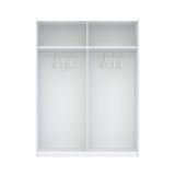 Guardaroba 2 Ante Bianco Beige Cashmere 2 Ripiani Appendiabiti 150x204h cm, 2 Ante - Manita