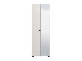 Guardaroba 2 Ante Bianco Bianco Appendiabiti 3 Ripiani 64x194h cm, 4 Vani - Azzano