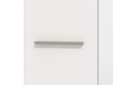 Guardaroba 2 Ante Bianco Bianco Appendiabiti 4 Ripiani 60x192.5h cm, 5 Vani - Griante