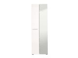 Guardaroba 2 Ante Bianco Bianco Appendiabiti 4 Ripiani 60x192.5h cm, 5 Vani - Griante