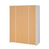 Guardaroba 2 ante bianco e grigio 150x200h cm - Seraphine