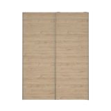 Guardaroba 2 ante bianco e rovere 150x200h cm - Maurice