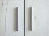 Guardaroba 2 Ante Bianco Larice Marrone Rovere Appendiabiti Cassetti 80x202h cm, un Ripiano - Egna