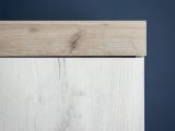 Guardaroba 2 Ante Bianco Larice Marrone Rovere Appendiabiti Cassetti 80x202h cm, un Ripiano - Egna