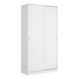 Guardaroba 2 ante bianco lucido 100x204h cm - Abigale