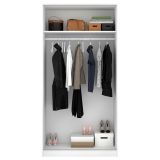 Guardaroba 2 ante bianco lucido 100x204h cm - Abigale