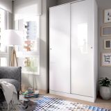 Guardaroba 2 ante bianco lucido 100x204h cm - Abigale