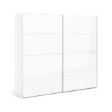 Guardaroba 2 ante bianco lucido 242x220h cm - Kauri