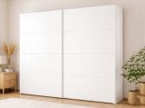 Guardaroba 2 ante bianco lucido 242x220h cm - Kauri