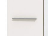Guardaroba 2 Ante Bianco Marrone Rovere Nodi Appendiabiti 4 Ripiani 60x192.5h cm, 5 Vani - Griante