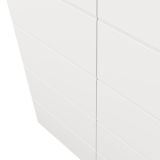 Guardaroba 2 Ante Bianco Opaco Nero Appendiabiti un Ripiano 79x208h cm, 2 Ante - Pomar